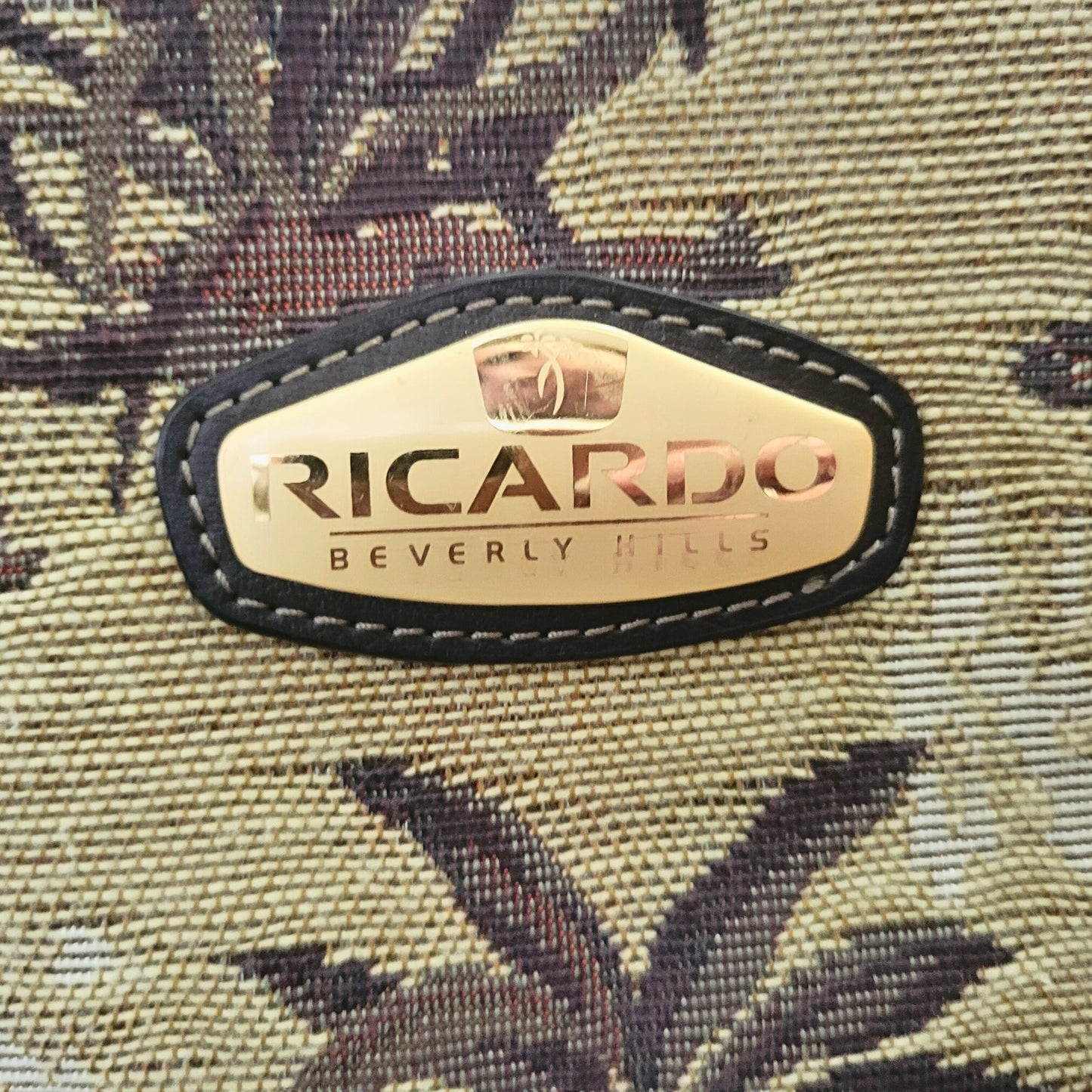 Vintage Ricardo Beverly Hills Tropical Tapestry Overnight/Carry On Bag - Vacation Bag