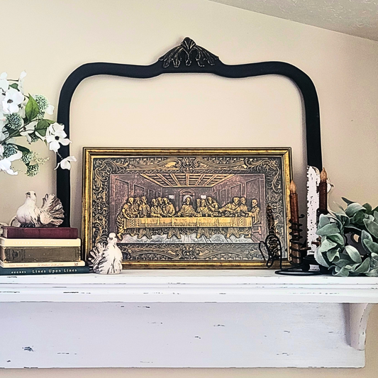 Vintage Last Supper Art: Religious Kitsch Wall Decor (15x24)