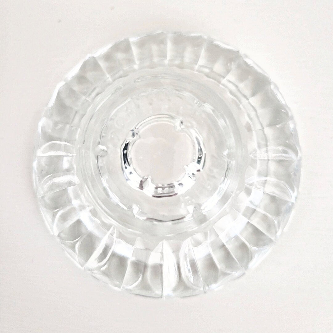 Vintage KIG Indonesia Crystal Candle Holders - Set of 6