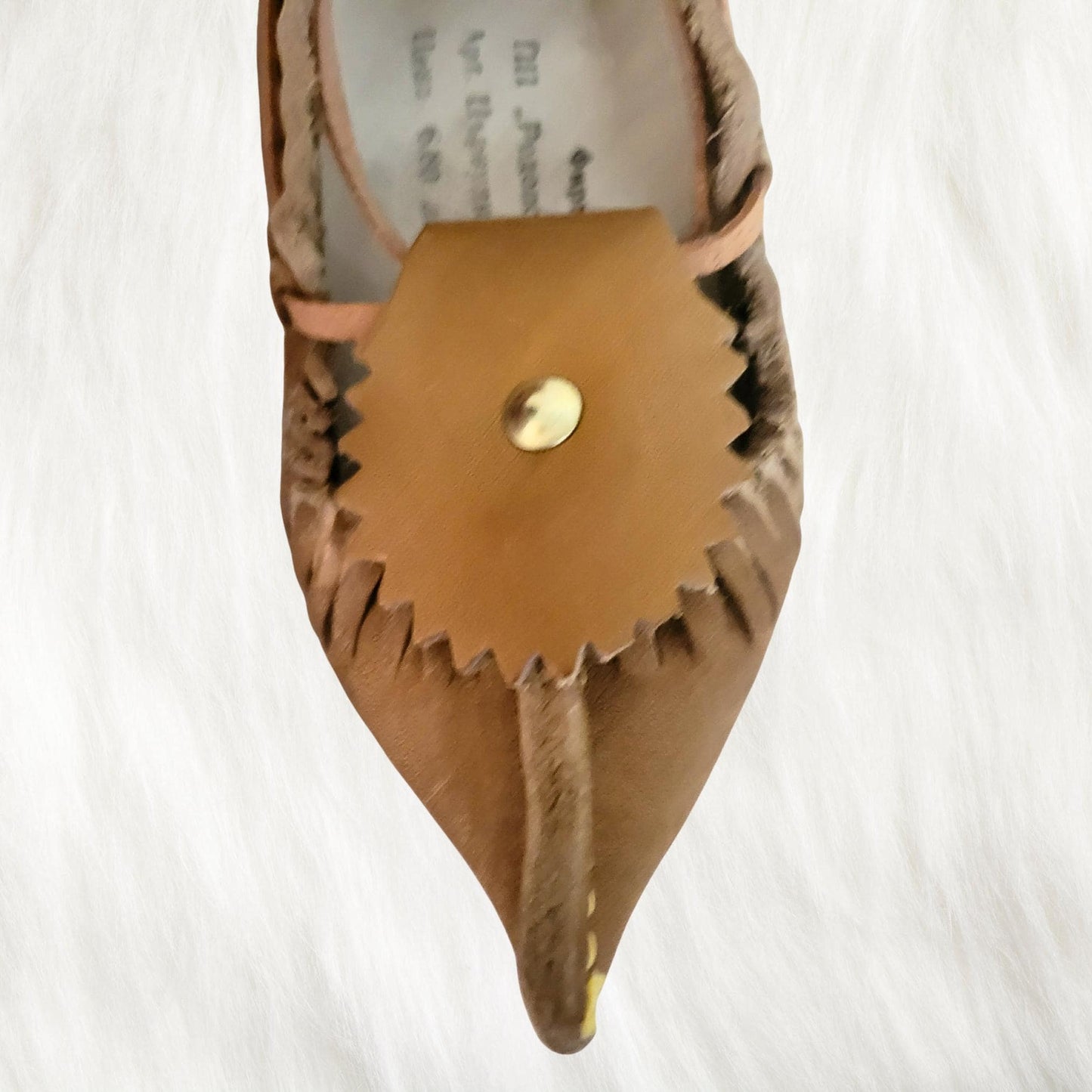 Vintage Folk Bulgarian Leather Child's Moccasins - Souvenir - Early 1900's