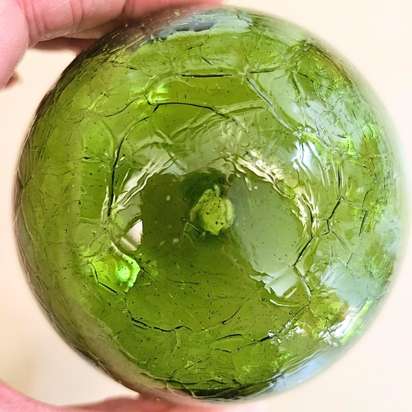 Hand Blown Glass Garden Spheres: Mexican Fishing Net Floats