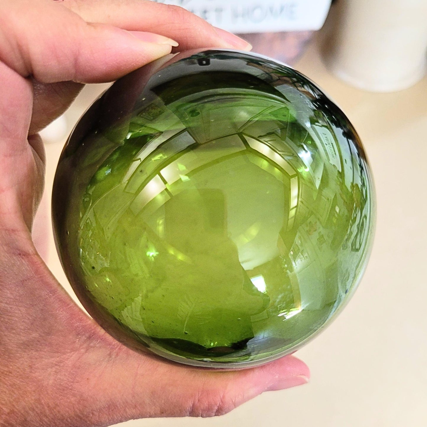 Hand Blown Glass Garden Spheres: Mexican Fishing Net Floats