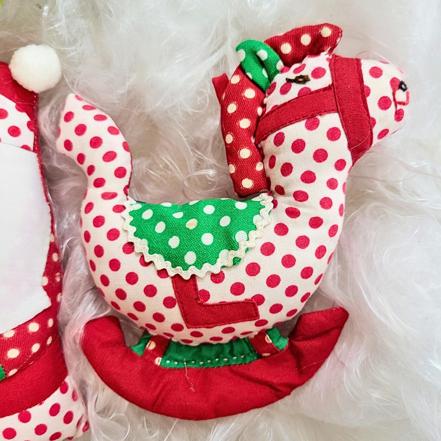 Vintage House of Hatten Plush Christmas Ornaments Set - 1976